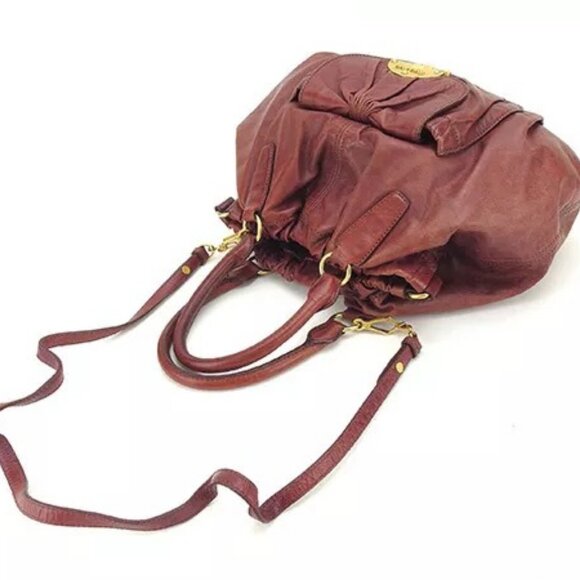 miumiu Shoulder bag Red Gold Woman Authentic Used - Picture 5 of 13